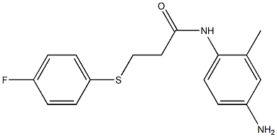 N-(4-amino-2-methylphenyl)-3-[(4-fluorophenyl)sulfanyl]propanamide Struktur