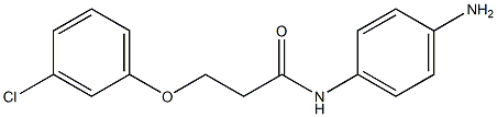 N-(4-aminophenyl)-3-(3-chlorophenoxy)propanamide Struktur