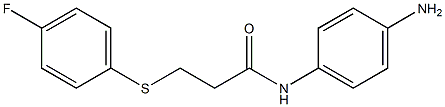 N-(4-aminophenyl)-3-[(4-fluorophenyl)sulfanyl]propanamide Struktur