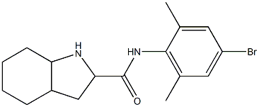 N-(4-bromo-2,6-dimethylphenyl)-octahydro-1H-indole-2-carboxamide Struktur