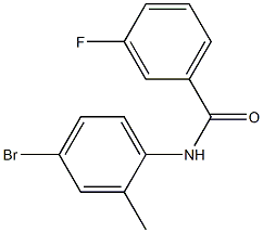 N-(4-bromo-2-methylphenyl)-3-fluorobenzamide Struktur