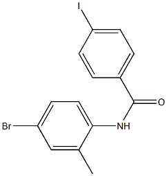 N-(4-bromo-2-methylphenyl)-4-iodobenzamide Struktur