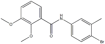 N-(4-bromo-3-methylphenyl)-2,3-dimethoxybenzamide Struktur