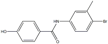 N-(4-bromo-3-methylphenyl)-4-hydroxybenzamide Struktur