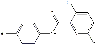 N-(4-bromophenyl)-3,6-dichloropyridine-2-carboxamide Struktur