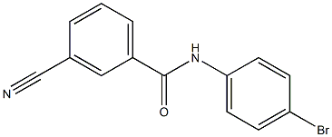 N-(4-bromophenyl)-3-cyanobenzamide Struktur