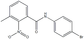 N-(4-bromophenyl)-3-methyl-2-nitrobenzamide Struktur