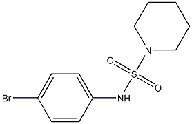 N-(4-bromophenyl)piperidine-1-sulfonamide Struktur