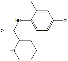 N-(4-chloro-2-methylphenyl)piperidine-2-carboxamide Struktur