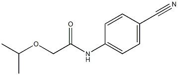 N-(4-cyanophenyl)-2-(propan-2-yloxy)acetamide Struktur