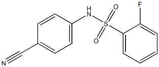 N-(4-cyanophenyl)-2-fluorobenzenesulfonamide Struktur