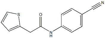 N-(4-cyanophenyl)-2-thien-2-ylacetamide Struktur