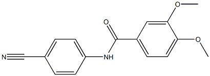 N-(4-cyanophenyl)-3,4-dimethoxybenzamide Struktur