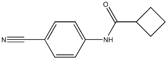 N-(4-cyanophenyl)cyclobutanecarboxamide Struktur