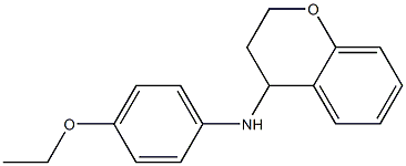 N-(4-ethoxyphenyl)-3,4-dihydro-2H-1-benzopyran-4-amine Struktur