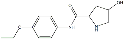 N-(4-ethoxyphenyl)-4-hydroxypyrrolidine-2-carboxamide Struktur