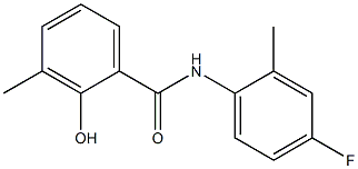 N-(4-fluoro-2-methylphenyl)-2-hydroxy-3-methylbenzamide Struktur