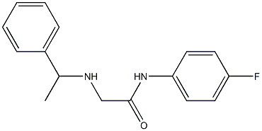 N-(4-fluorophenyl)-2-[(1-phenylethyl)amino]acetamide Struktur