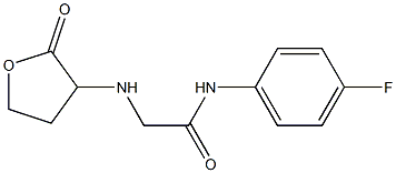 N-(4-fluorophenyl)-2-[(2-oxooxolan-3-yl)amino]acetamide Struktur