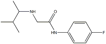 N-(4-fluorophenyl)-2-[(3-methylbutan-2-yl)amino]acetamide Struktur