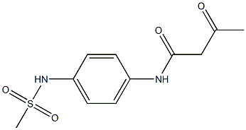 N-(4-methanesulfonamidophenyl)-3-oxobutanamide Struktur