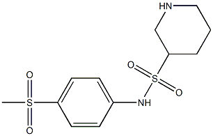 N-(4-methanesulfonylphenyl)piperidine-3-sulfonamide Struktur