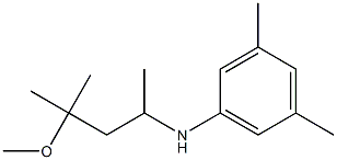 N-(4-methoxy-4-methylpentan-2-yl)-3,5-dimethylaniline Struktur