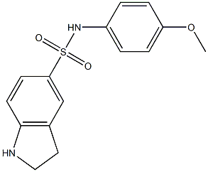 N-(4-methoxyphenyl)-2,3-dihydro-1H-indole-5-sulfonamide Struktur