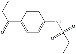 N-(4-propanoylphenyl)ethane-1-sulfonamide Struktur