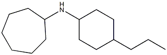 N-(4-propylcyclohexyl)cycloheptanamine Struktur