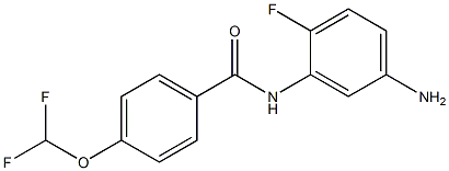 N-(5-amino-2-fluorophenyl)-4-(difluoromethoxy)benzamide Struktur