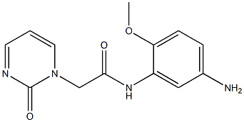 N-(5-amino-2-methoxyphenyl)-2-(2-oxopyrimidin-1(2H)-yl)acetamide Struktur