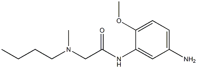 N-(5-amino-2-methoxyphenyl)-2-[butyl(methyl)amino]acetamide Struktur