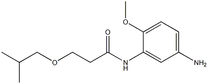 N-(5-amino-2-methoxyphenyl)-3-(2-methylpropoxy)propanamide Struktur