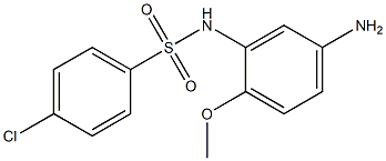 N-(5-amino-2-methoxyphenyl)-4-chlorobenzene-1-sulfonamide Struktur