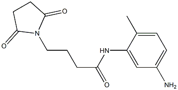 N-(5-amino-2-methylphenyl)-4-(2,5-dioxopyrrolidin-1-yl)butanamide Struktur