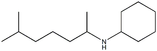 N-(6-methylheptan-2-yl)cyclohexanamine Struktur