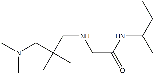 N-(butan-2-yl)-2-({2-[(dimethylamino)methyl]-2-methylpropyl}amino)acetamide Struktur