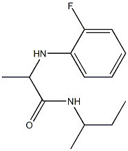 N-(butan-2-yl)-2-[(2-fluorophenyl)amino]propanamide Struktur