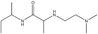 N-(butan-2-yl)-2-{[2-(dimethylamino)ethyl]amino}propanamide Struktur