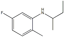 N-(butan-2-yl)-5-fluoro-2-methylaniline Struktur