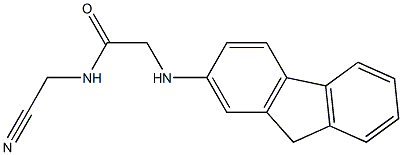 N-(cyanomethyl)-2-(9H-fluoren-2-ylamino)acetamide Struktur