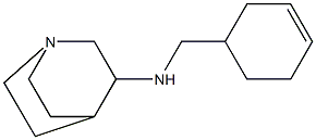 N-(cyclohex-3-en-1-ylmethyl)-1-azabicyclo[2.2.2]octan-3-amine Struktur