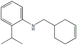 N-(cyclohex-3-en-1-ylmethyl)-2-(propan-2-yl)aniline Struktur