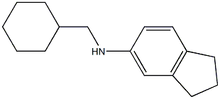 N-(cyclohexylmethyl)-2,3-dihydro-1H-inden-5-amine Struktur