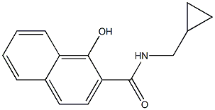 N-(cyclopropylmethyl)-1-hydroxynaphthalene-2-carboxamide Struktur