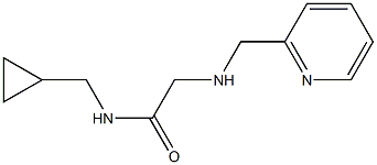 N-(cyclopropylmethyl)-2-[(pyridin-2-ylmethyl)amino]acetamide Struktur