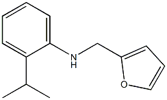 N-(furan-2-ylmethyl)-2-(propan-2-yl)aniline Struktur