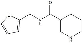 N-(furan-2-ylmethyl)piperidine-3-carboxamide Struktur