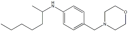 N-(heptan-2-yl)-4-(morpholin-4-ylmethyl)aniline Struktur